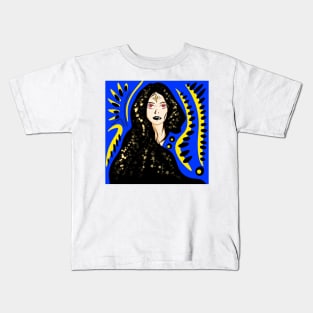 mirage woman in ecopop bright light future art Kids T-Shirt